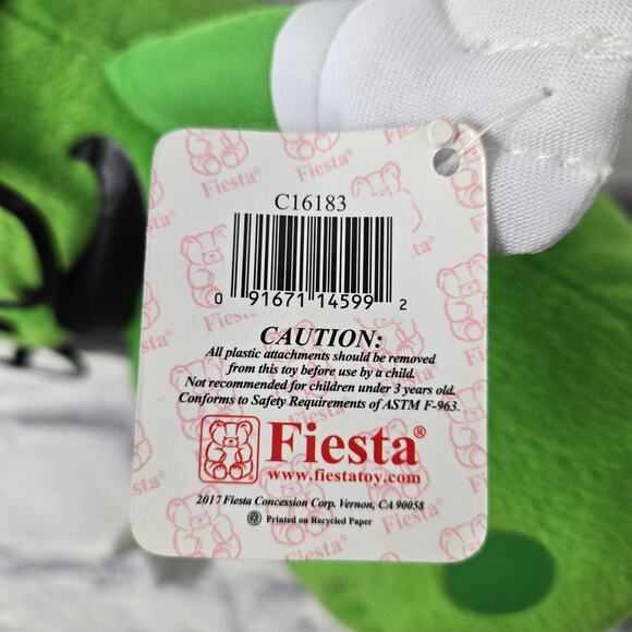 Fiesta Mr Pickle Plush 12 inch Green Mustache Eyeglasses - Picture 4 of 16